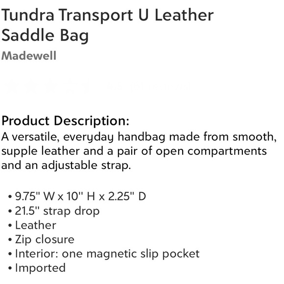 Madewell Tundra saddlebag - Picture 15 of 15